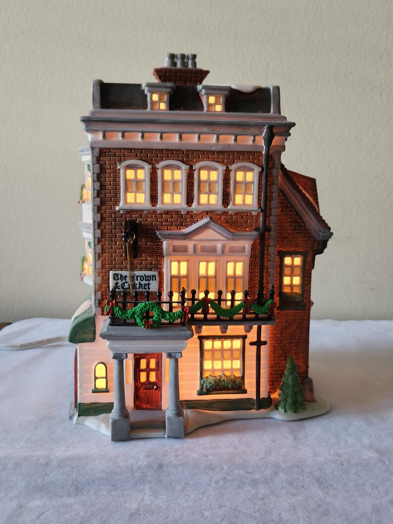 Department 56 Dickens Village The Rooster Inn Lit Building - 8.03 Inch Multicolor Ceramic Holiday Decoration - View #8