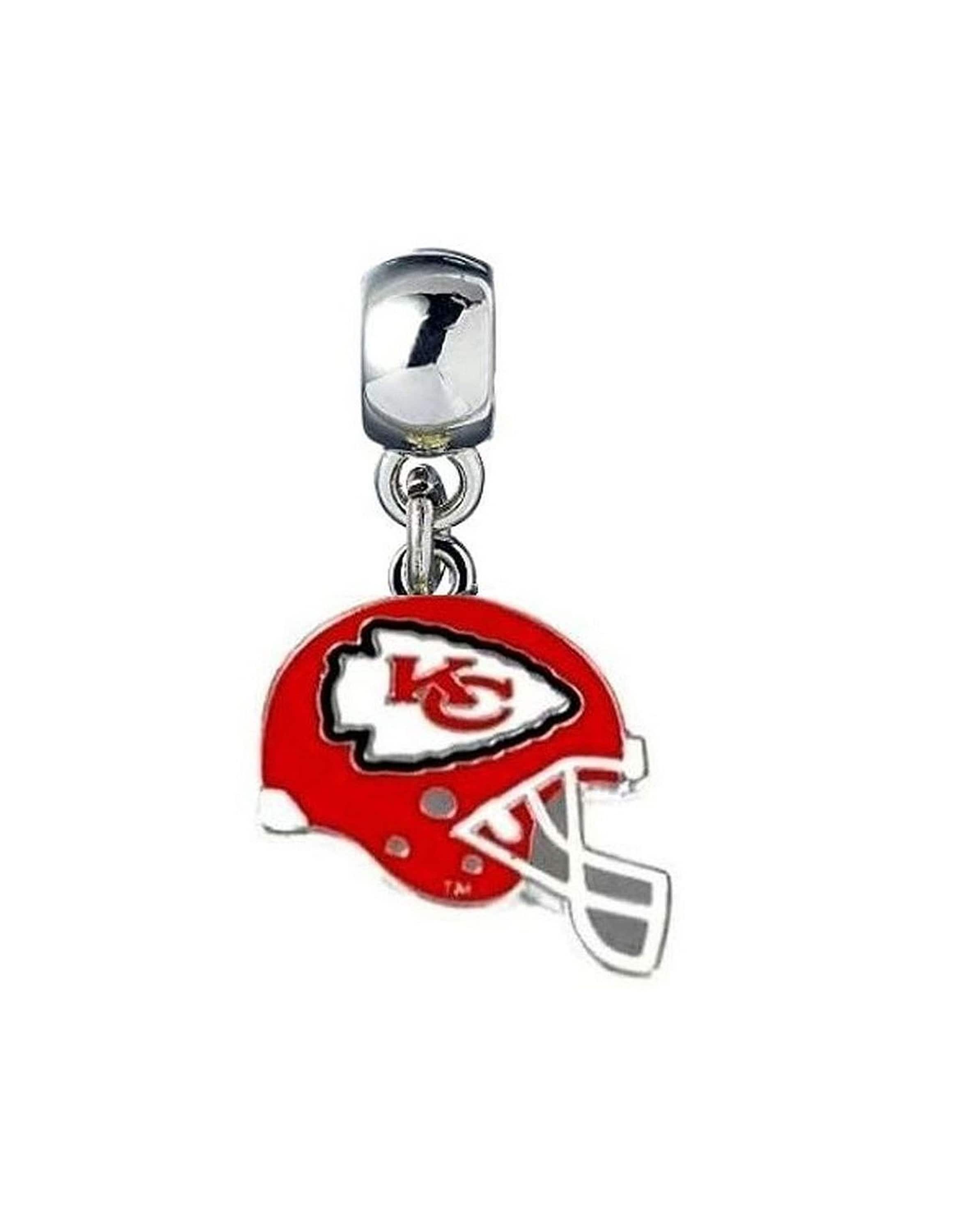 KC Kansas City Chiefs Charm Football Helmet Slider and Pendant Etsy