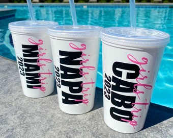 girls trip / girls trip gifts / girls trip cups / 22oz stadium cups / personalized cups / girls weekend / girls weekend gifts / custom cups