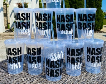 Nashville bachelorette / 22oz stadium cups / Nashville bachelorette party cups / Nash bash party favors / county bachelorette party cups