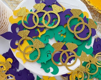life of the mardi / 150ct confetti / Nola bachelorette / Nolarette / Nola Bride / New Orleans Bachelorette Decor / Mardi Gras Bachelorette
