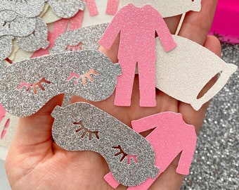 sleepover squad / sleepover party / 50 count confetti / slumber party squad / spa birthday party / pajama party / spa bachelorette party