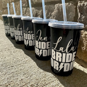 Sliner 12 Pcs Bride or Die Bachelorette Party Cups 16 oz Skull Till Death  Do Us Party Cup Halloween …See more Sliner 12 Pcs Bride or Die Bachelorette