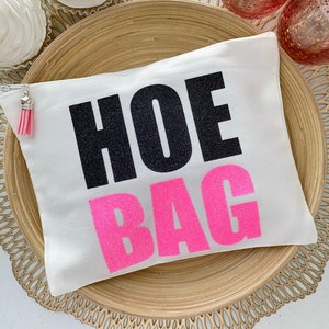 Last Hoe Down Bachelorette / Last Rodeo / Bachelorette Party Favors / BFF / Makeup Bag / Hoe Bag Essentials / Let’s Go Girls / Cosmetic Bag