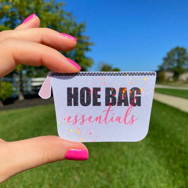 hoe bag sticker / makeup sticker / laptop stickers / holographic stickers / funny stickers / trendy / makeup bag sticker / kindle stickers