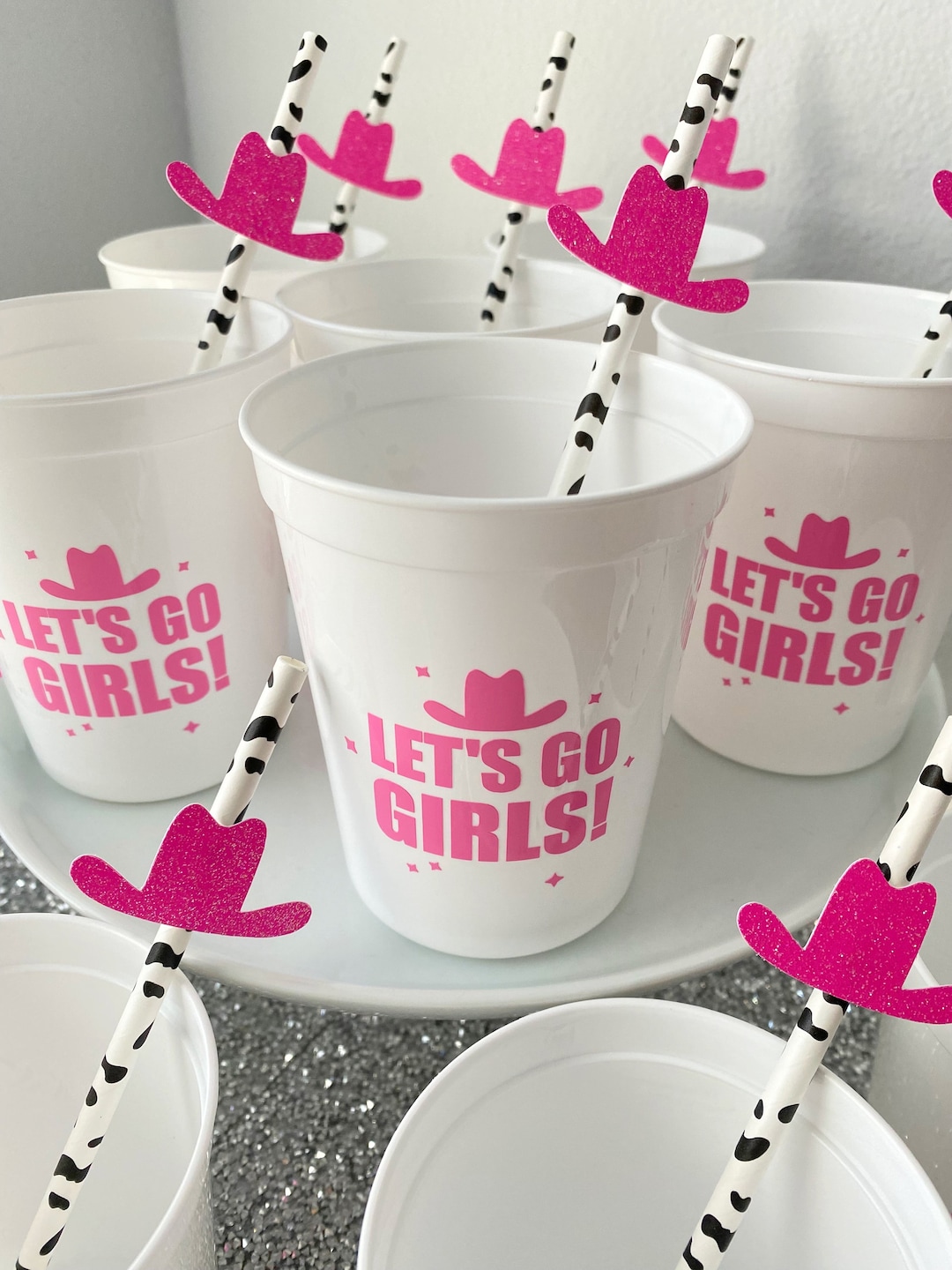 Lets Go Girls Cups / 16oz Stadium Cups / Lets Go Girls Etsy