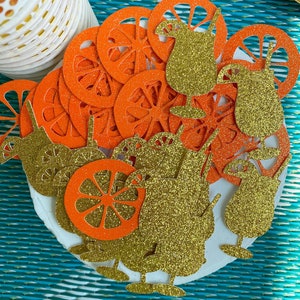 Premier coup de foudre / 50 confettis / EVJF au lever de soleil tequila / Douche nuptiale aperol spritz / Aperol spritz enterrement de vie de jeune fille