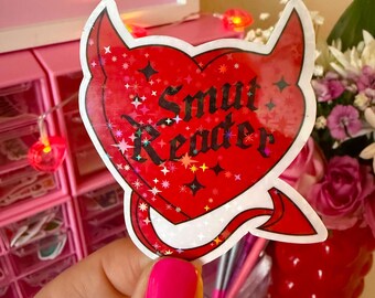 Autocollant livresques lecteurs charbonneux / holographique / autocollants livresques charbons mignons / autocollants club de livres / autocollants filles livresques / filles chaudes lisent charbon