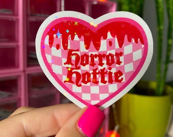 horror hottie sticker / holographic vinyl / horror movies stickers / spooky season stickers / stickers for horror lovers / gothic stickers