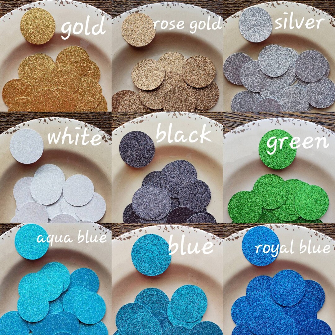 Circle Confetti / Glitter Confetti / Table Confetti / Reunion Etsy