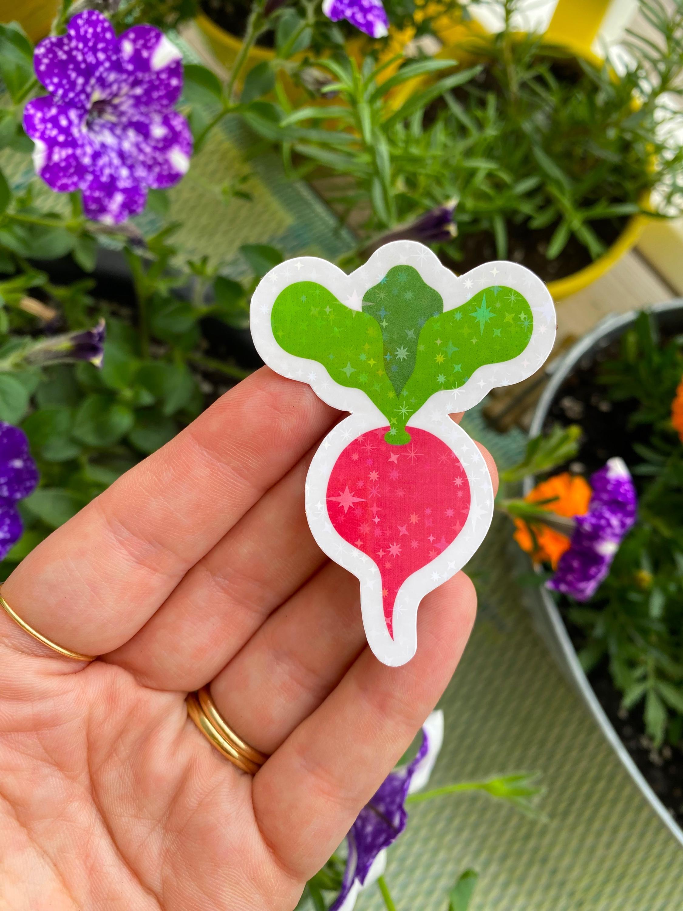 Beet Sticker / Gardening Stickers / Cute Vegetable Garden Stickers ...