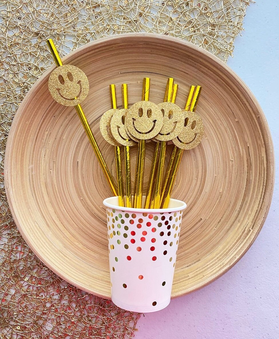 Smiley Vibes Straw Topper (Pre-Order)