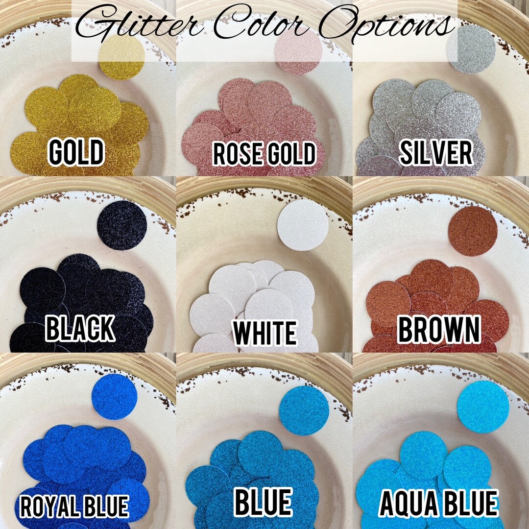 Circle Confetti / Glitter Confetti / Table Confetti / Reunion