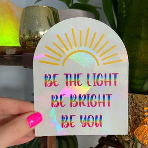 suncatcher sticker / suncatcher rainbow maker window sticker / prismatic rainbow making sticker / sunshine and rainbows suncatcher sticker