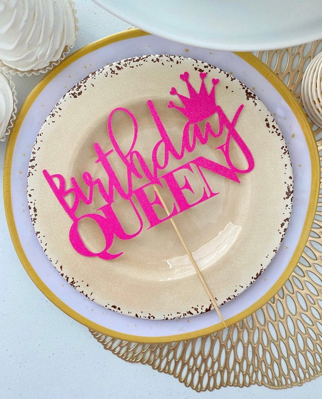 Birthday Queen / Cake Topper / Queen Birthday Cake Topper / Etsy