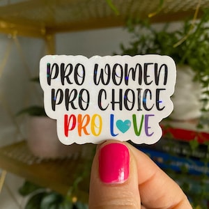 pro women pro choice pro love sticker / women’s equality stickers / holographic / diversity stickers / women’s rights sticker / equal rights