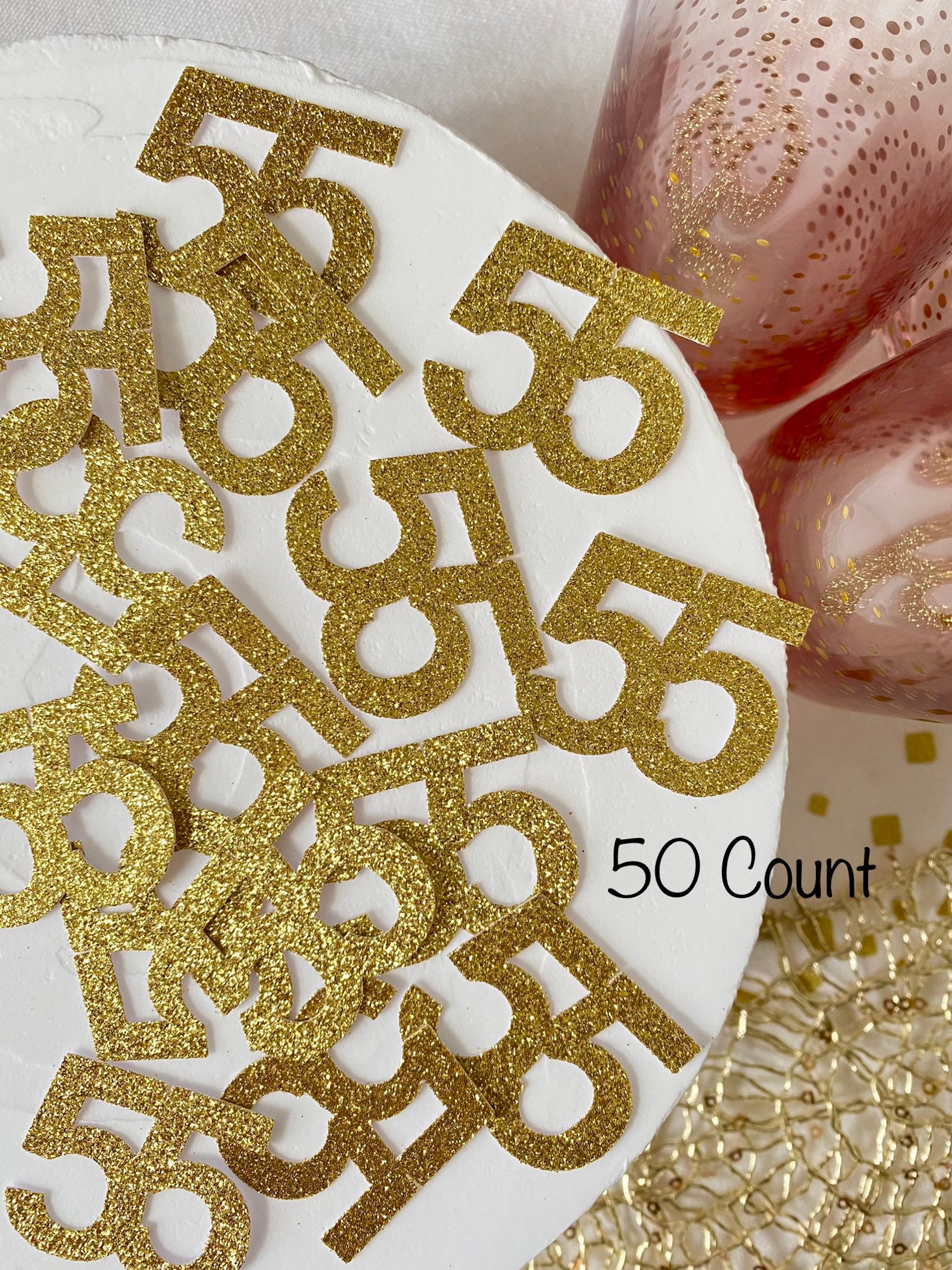 55th Birthday / 55th Wedding Anniversary / 55th Confetti / 50 | Etsy