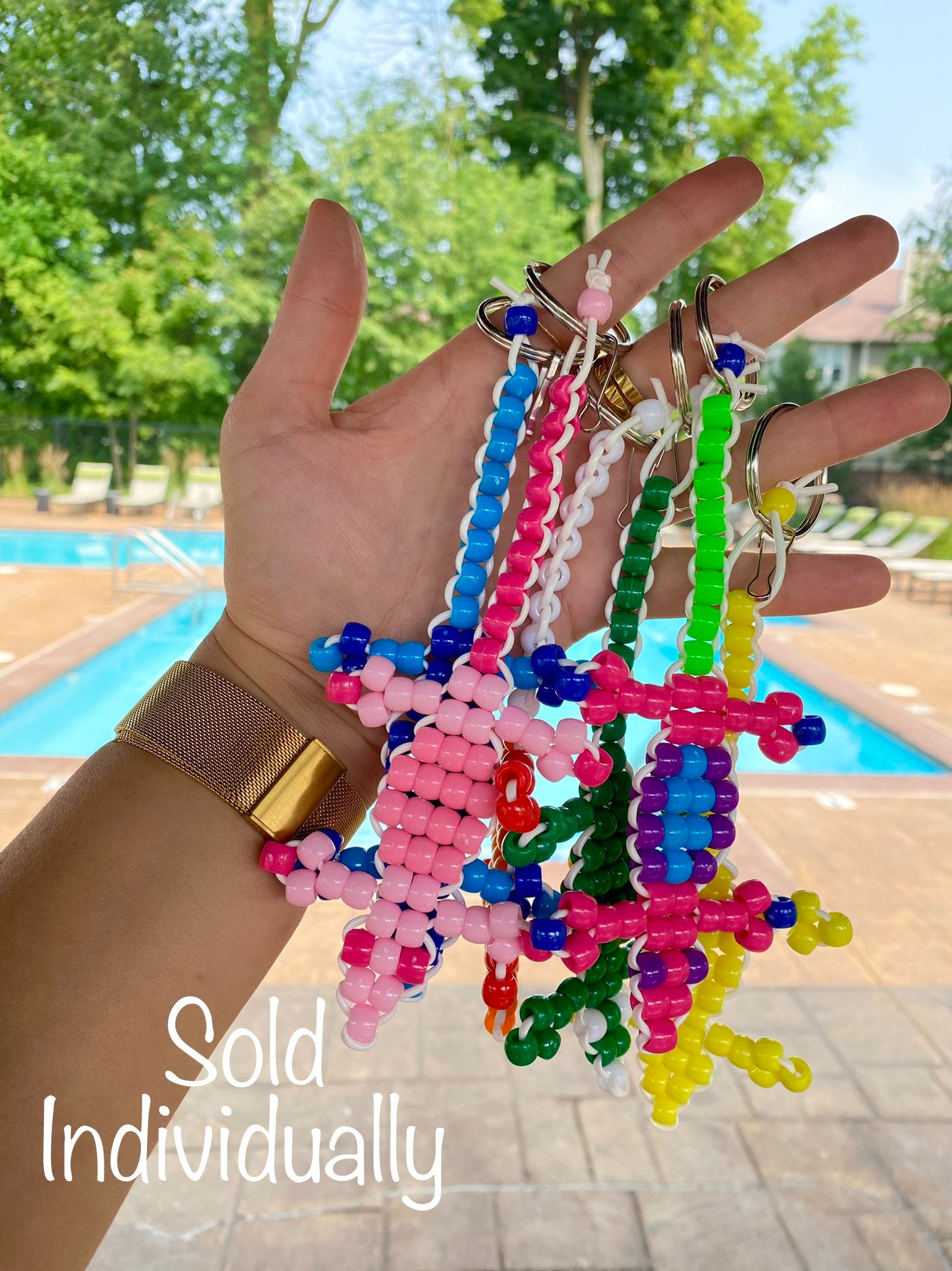 Gecko Keychain Retro Keychain Bach to the 90s 90s