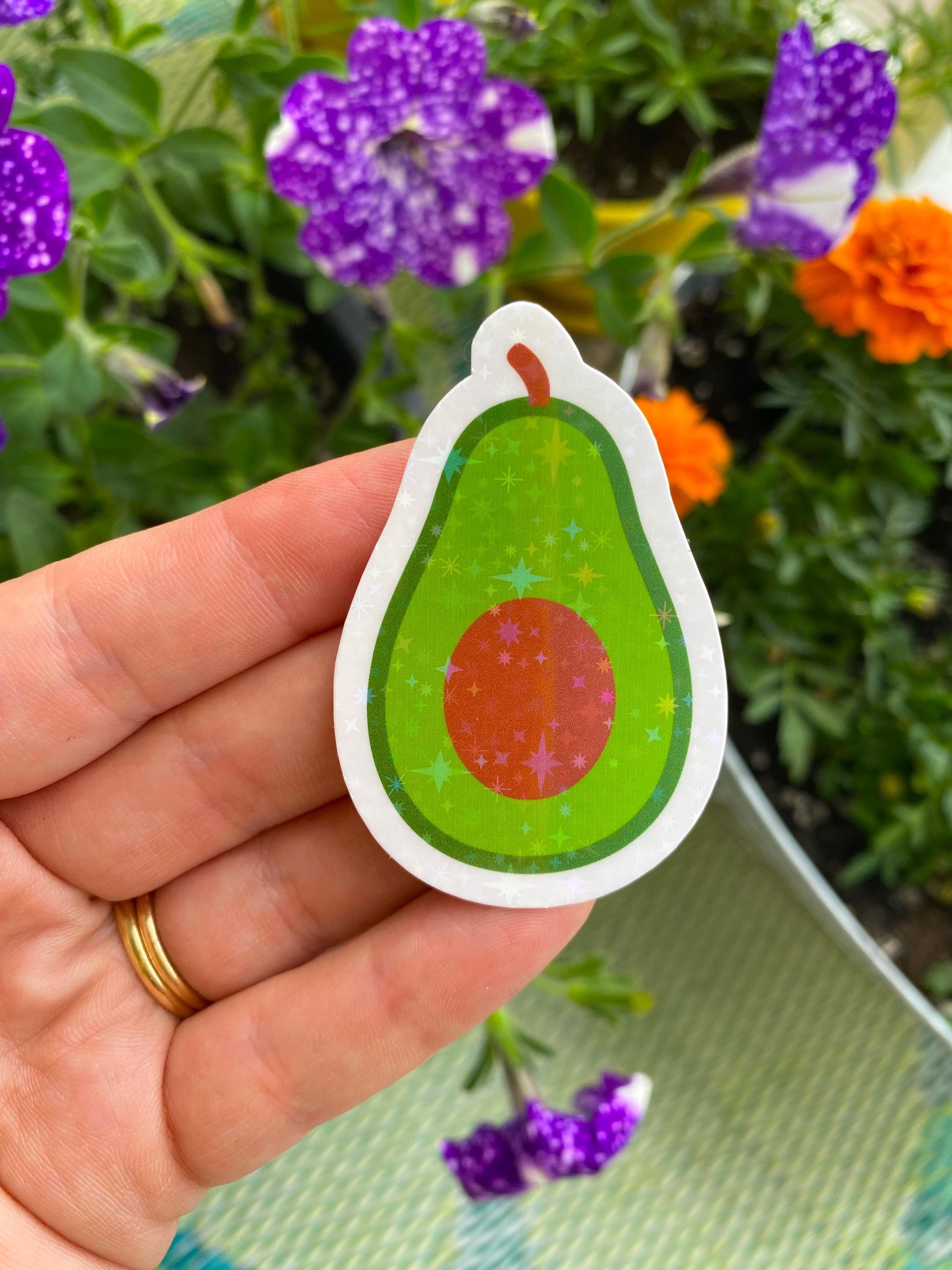 Avocado Sticker / Cute Fruit Sticker / Summer Fruit Stickers / Garden ...