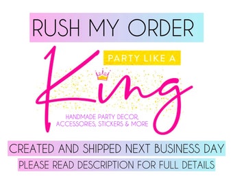 Rush my order - Ships next business day