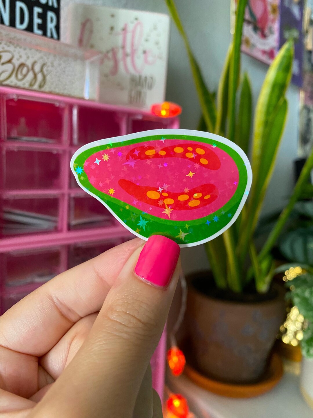 Guava Sticker / Cute Guava Fruit Sticker / Holographic / Tropical Fruit ...