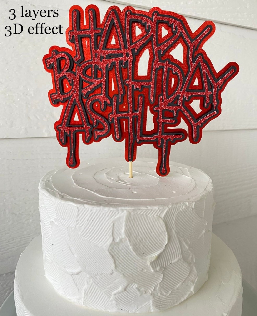 Horror Happy Birthday Cake Topper 3d Cake Topper Horror Birthday Horror Happy Birthday Cake Topper 3d Cake Topper Horror Birthday