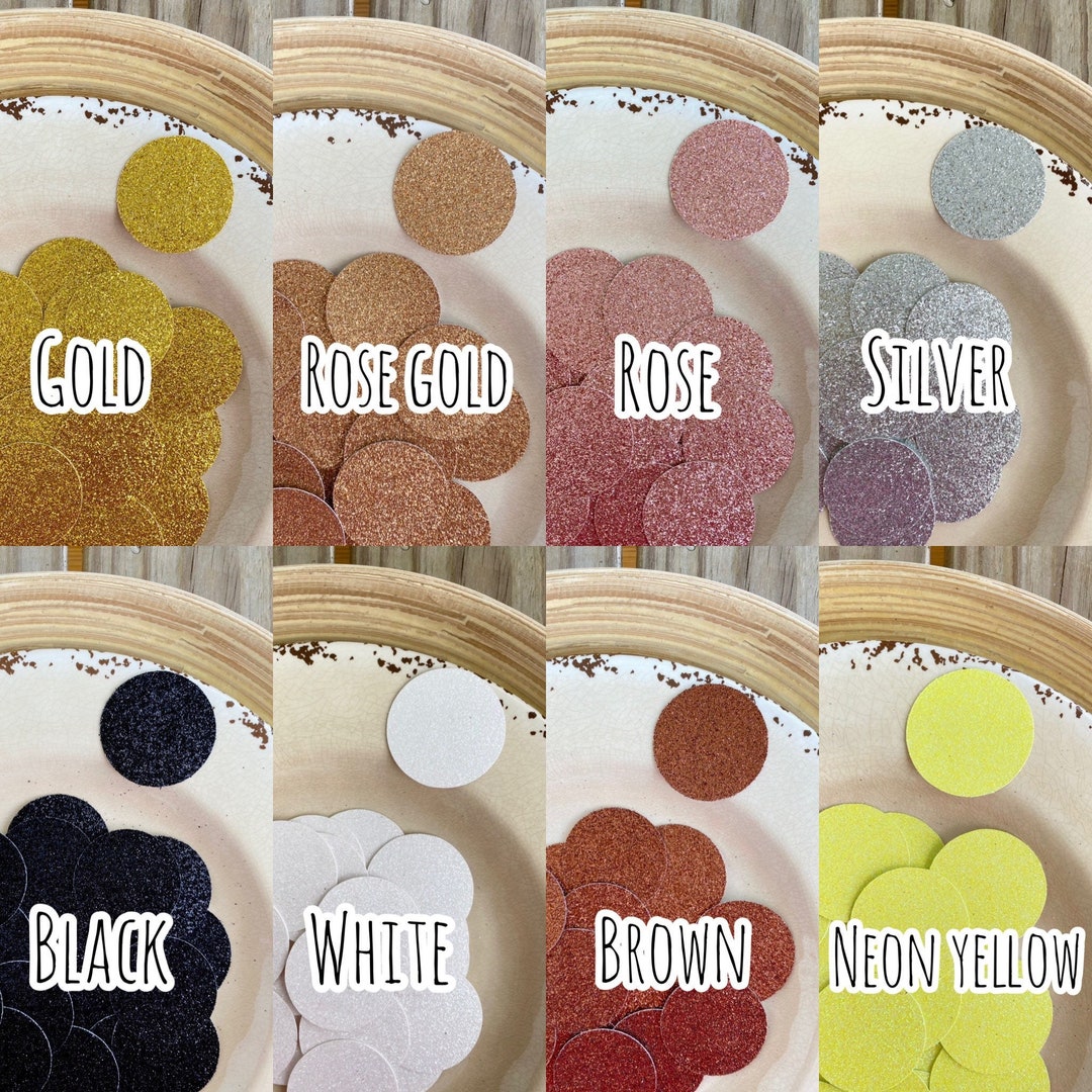 Circle Confetti / Glitter Confetti / Table Confetti / Reunion Etsy