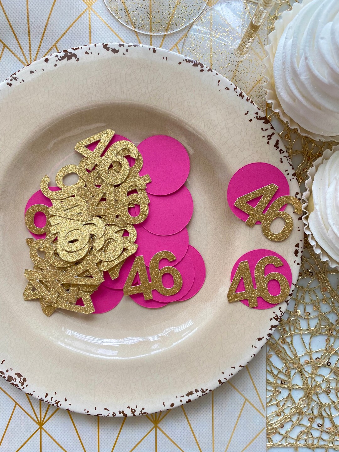 46th Birthday / Confetti / Party Confetti / Age Confetti / Birthday