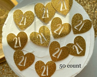 21st Birthday Decorations / 50 Count / 21st Birthday Confetti / 21st Birthday Party / 21st Birthday For Her / 21st Birthday For Him / 21st