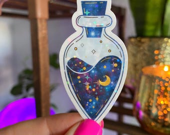celestial potion sticker / mystical potion sticker / potion stickers / celestial moon stickers / mystical moon sticker