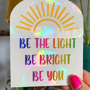 rainbow suncatcher sticker / suncatcher rainbow maker window sticker / prismatic rainbow making sticker / direct sunshine suncatcher sticker