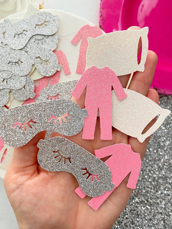 sleepover squad / sleepover party / 50 count confetti / slumber party squad / spa birthday party / pajama party / spa bachelorette party