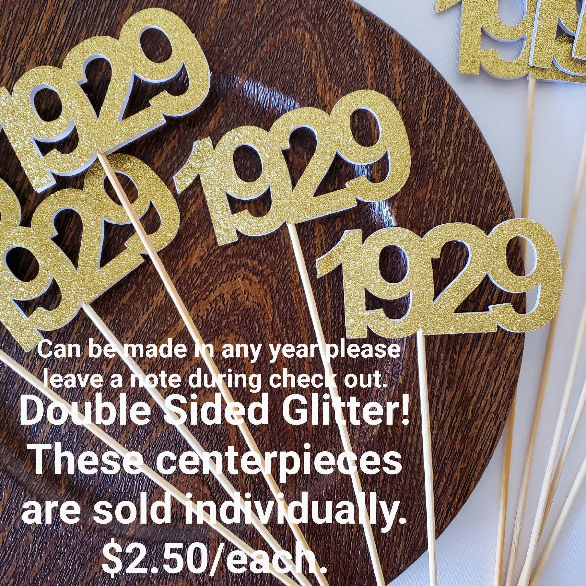 Reunion Centerpiece Sticks Custom Year Centerpiece Sticks Etsy