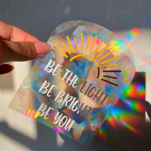suncatcher rainbow maker window sticker / prismatic rainbow making sticker / sunshine and rainbows / rainbow suncatcher housewarming gifts