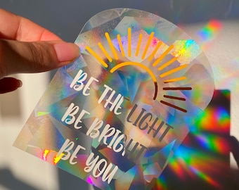 suncatcher rainbow maker window sticker / prismatic rainbow making sticker / sunshine and rainbows / rainbow suncatcher housewarming gifts