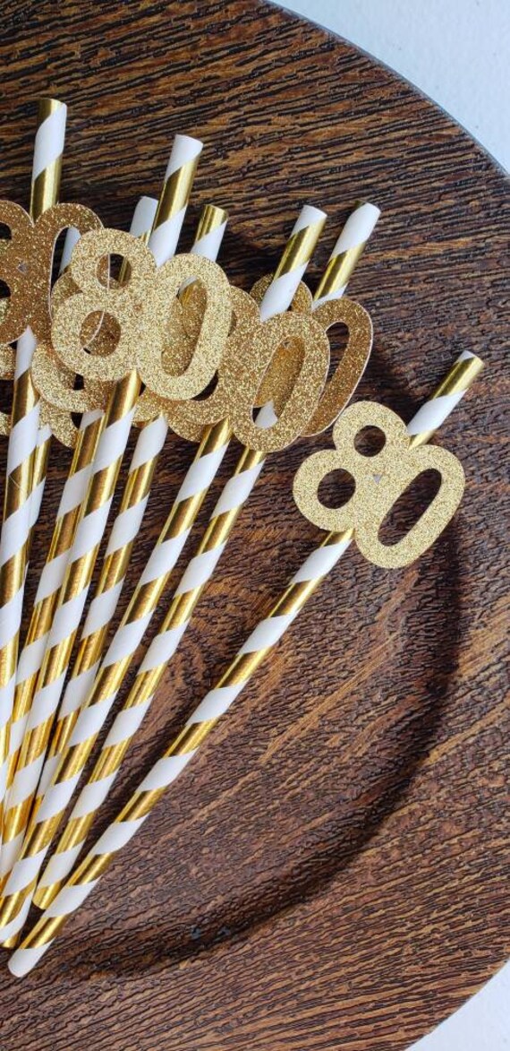 80th Birthday Decorations / Sets of 10 / 80th Birthday Party | Etsy