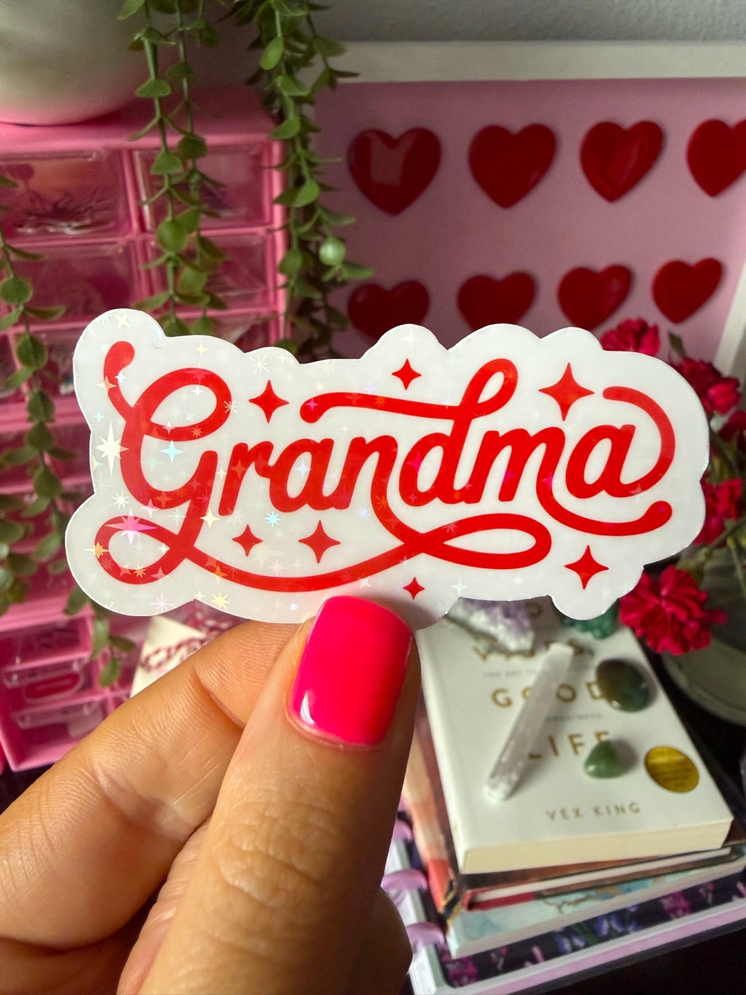 Grandma Sticker / Holographic Stickers / Cute Trendy Grandma Sticker ...