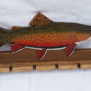 brook trout fishing rod holder