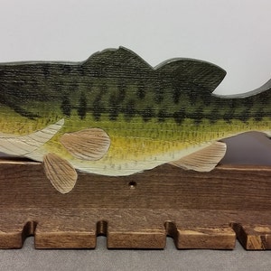 large mouth bass fishing rod holder