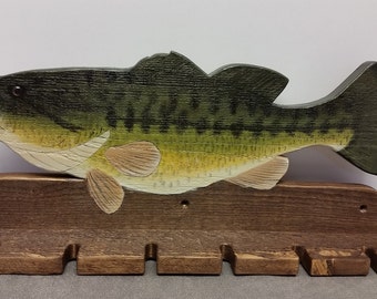 large mouth bass fishing rod holder