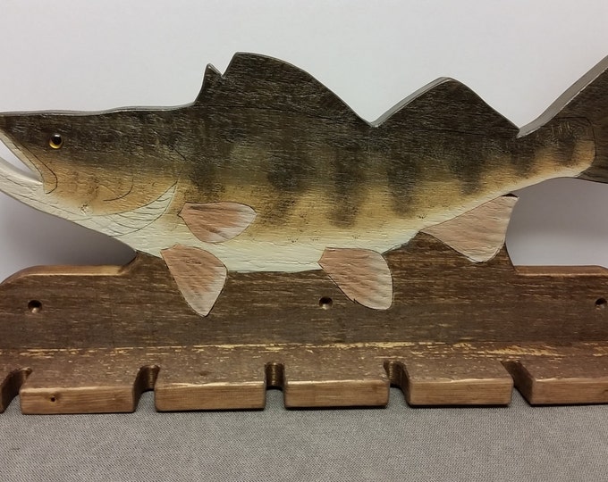 Walleye Fishing Rod Holder Etsy