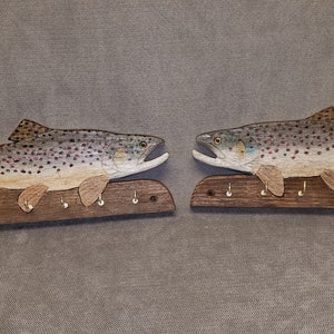 Brown Trout key holder