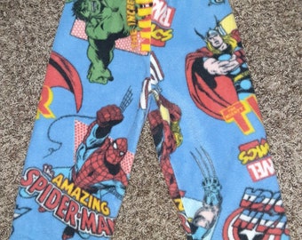 Superhero Fleece Pants - Child Size 3
