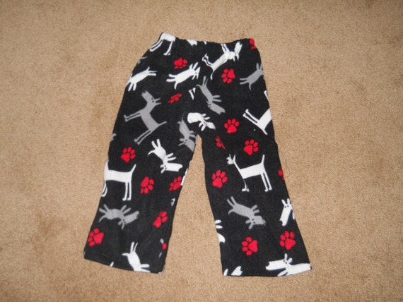 Paw Print Fleece PJ Pants Sz XS 