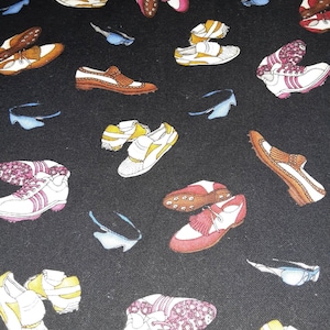 Golf Shoes and Greens Standard Size Pillowcase