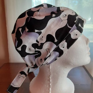 Ghosts of Halloween Surgical Scrub Cap