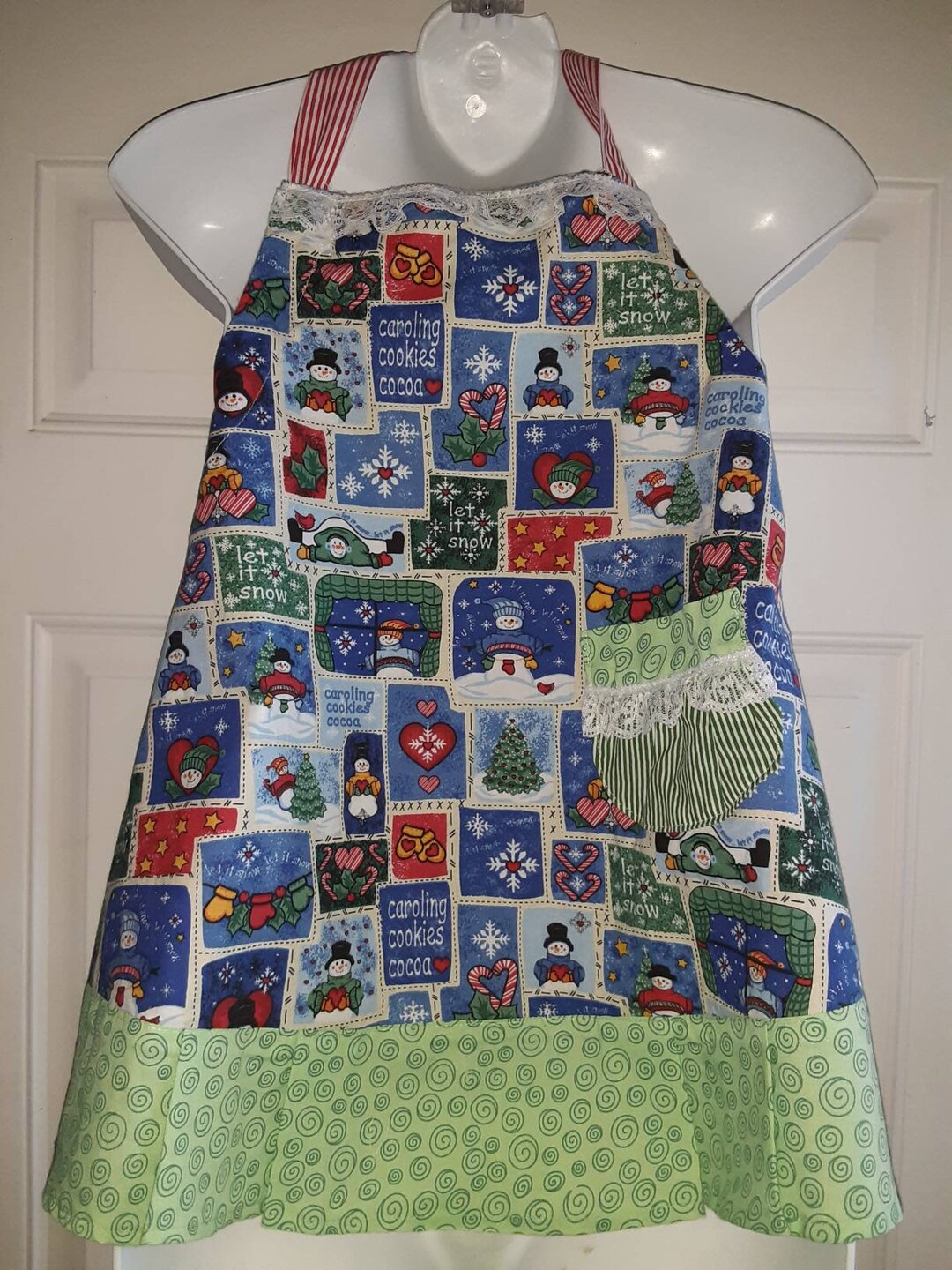 子供用クリスマスエプロン 子供用サイズ 5/6 - Etsy 日本