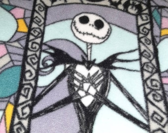 Jack y Sally Fleece y Minky Baby Blanket