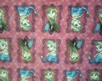 Elsa and Anna  Double Sided Flannel Baby Blanket