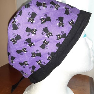 Halloween Black Cats Surgical Scrub Cap